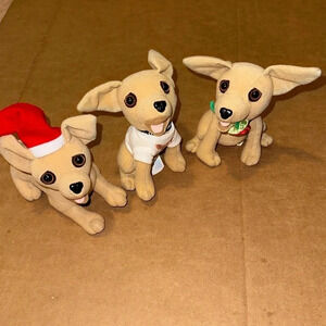 VTG 1990’s LOT OF 3 Yo Quiero Taco Bell Plush Collectibles Stuff Animals